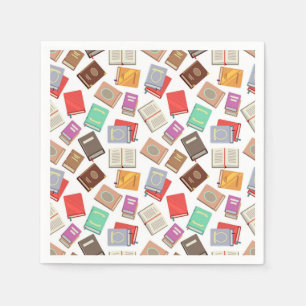 Book pattern napkin