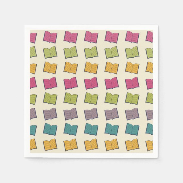Book pattern napkin (Front)