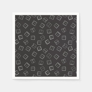 Book pattern napkin