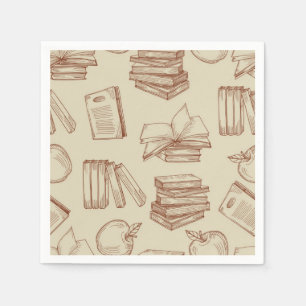 Book pattern napkin