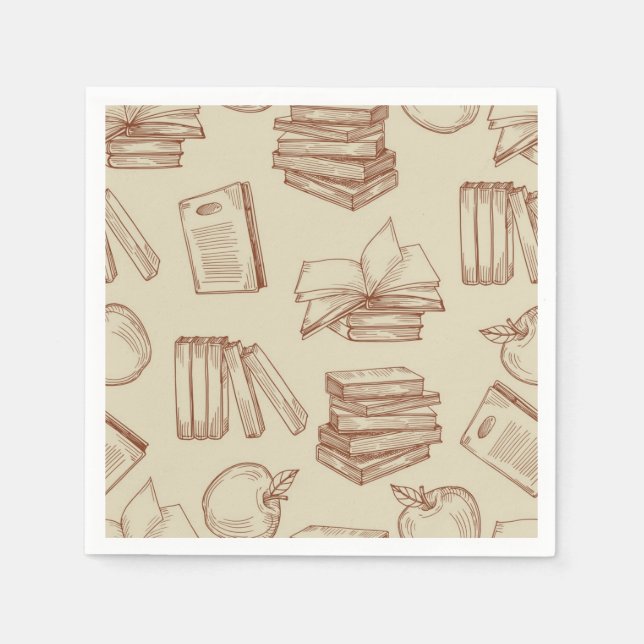 Book pattern napkin (Front)