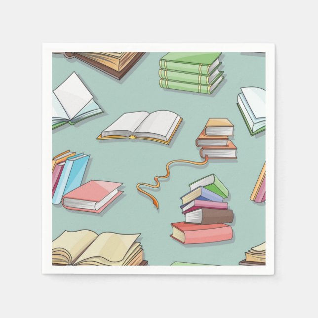 Book pattern napkin (Front)