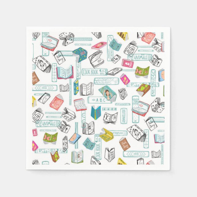 Book pattern napkin (Front)