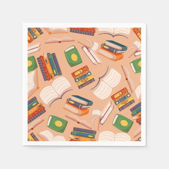 Book pattern napkin (Front)