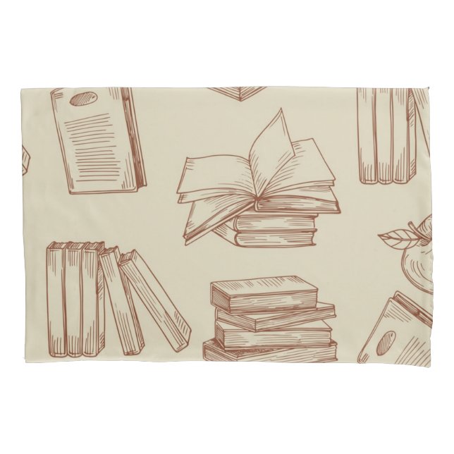 Book pattern pillowcase (Front)