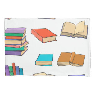 Book pattern pillowcase