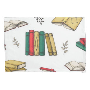 Book pattern pillowcase