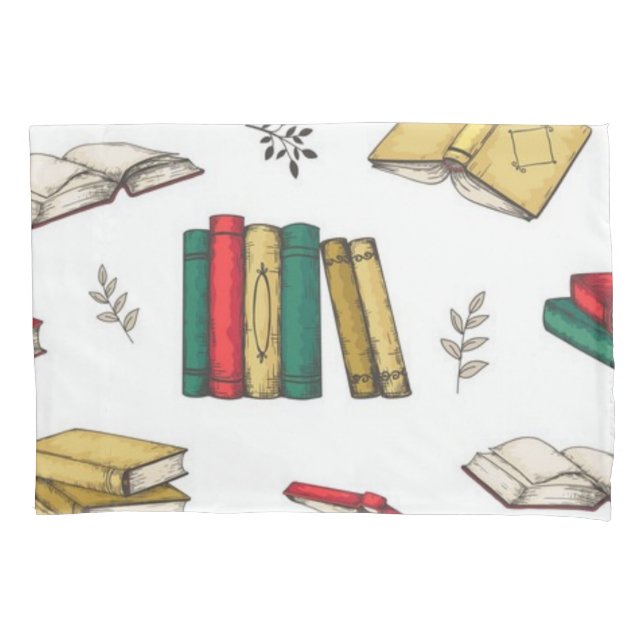 Book pattern pillowcase (Front)