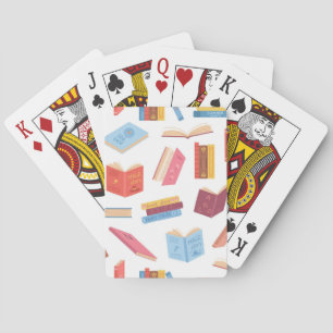 Book pattern playing cards
