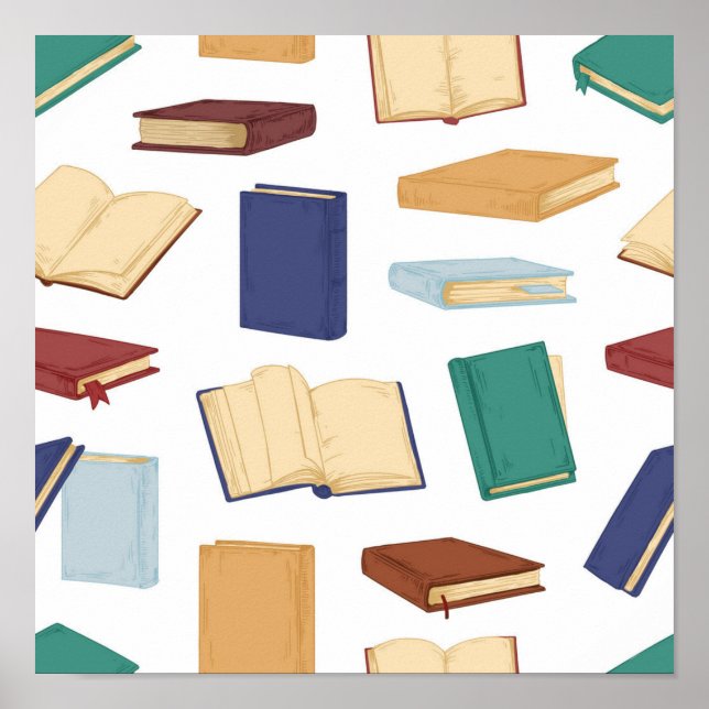 Book pattern poster (Front)