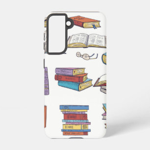 Book pattern samsung galaxy case
