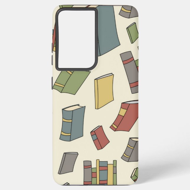 Book pattern samsung galaxy s21 ultra case (Back)