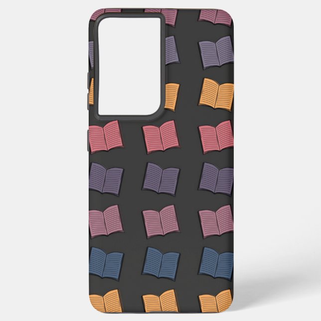 Book pattern samsung galaxy s21 ultra case (Back)