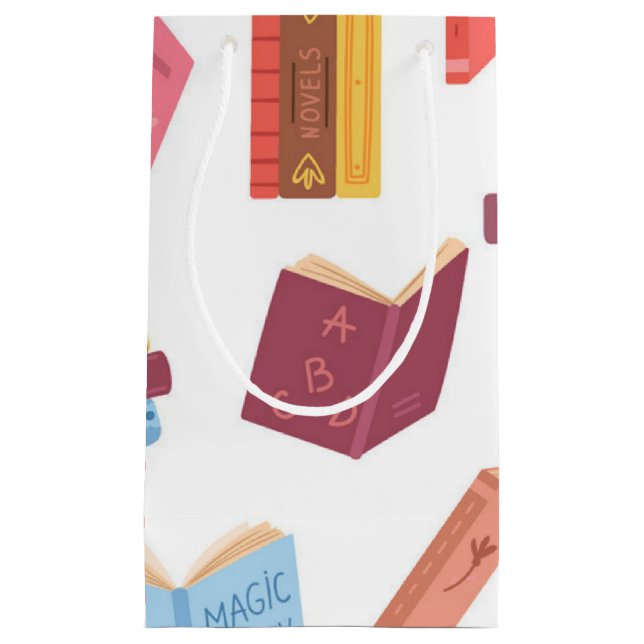 Book pattern small gift bag (Front)