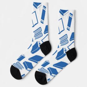 Book pattern socks
