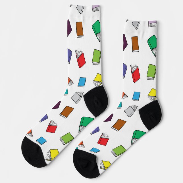 Book pattern socks (Left)