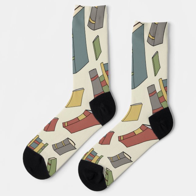 Book pattern socks (Left)