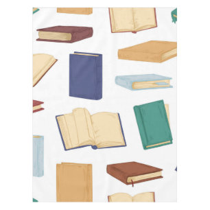 Book pattern tablecloth