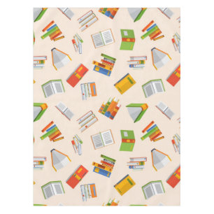Book pattern tablecloth