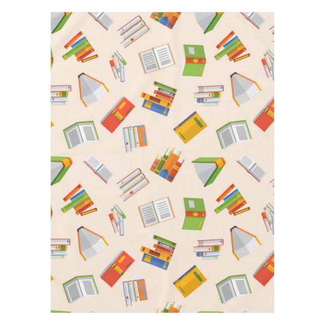 Book pattern tablecloth (Front)