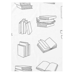 Book pattern tablecloth