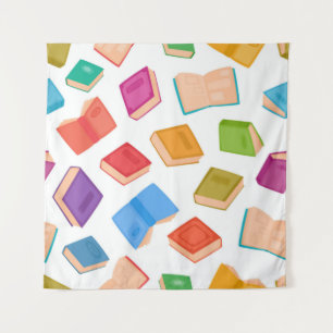 Book pattern tapestry