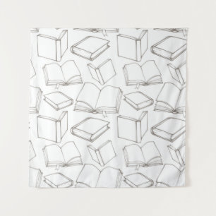Book pattern tapestry
