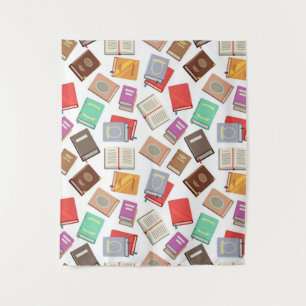 Book pattern tapestry