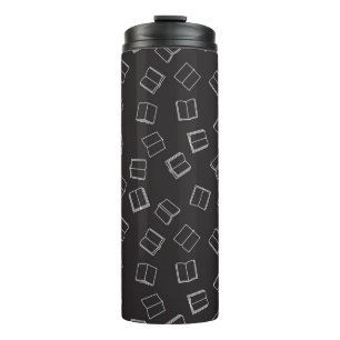 Book pattern thermal tumbler