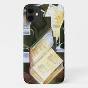 Book, Pipe and Glasses, Juan Gris, Vintage Cubism iPhone 11 Case