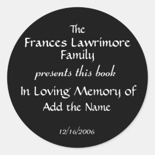 Book Plate Sticker by SRF