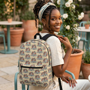 Book Printed Backpack