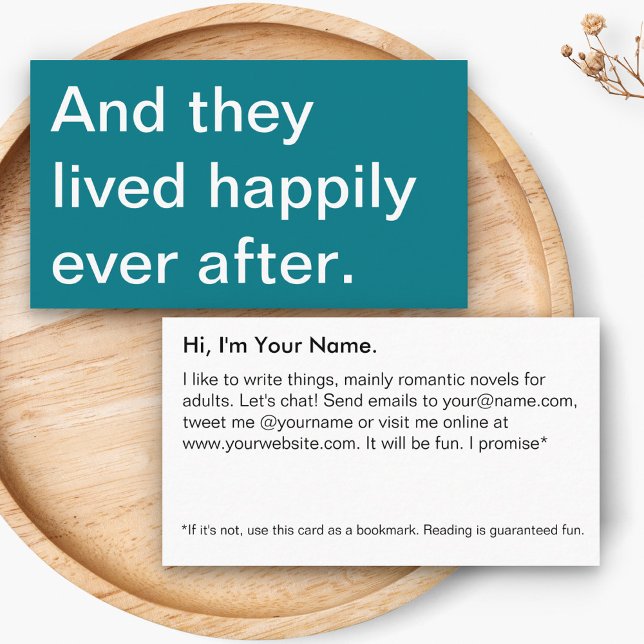Book Promotion Writer Author Novelist Business Card (Creator Uploaded)