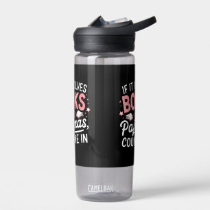 Book & Pyjamas Humourous Book Lover Funny Reading Water Bottle