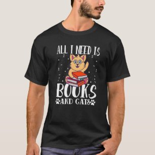 Book  Quote Cat  Pun Book Reading Text T-Shirt