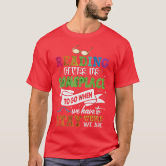 Book Reader   Reading Literature Library Month  T-Shirt
