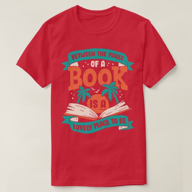 Book Reader Reading Lover Gift  T-Shirt (Design Front)