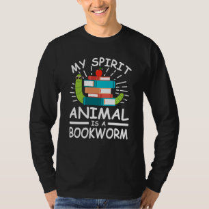 book reading bookworm library books librarian T-Shirt