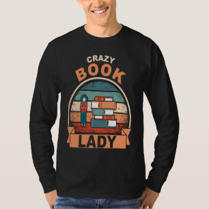 book reading bookworm library books librarian T-Shirt