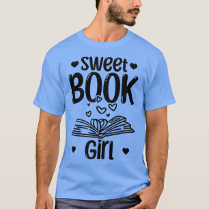 Book Reading Girls Bookworm Book Lover Girls Sweet T-Shirt