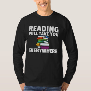 Book Reading Librarian Bookworm Teacher T-Shirt