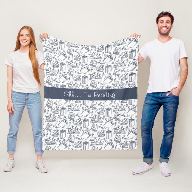 Book & Reading Lover Fleece Blanket (In Situ)