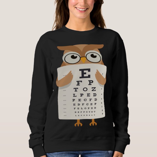 Book Reading Owl Bird Wisdom Smart Sweatshirt (Front)