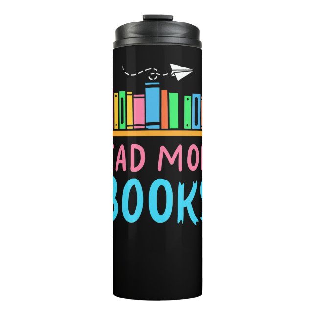 book reading reader english teacher  Copy Thermal Tumbler (Front)