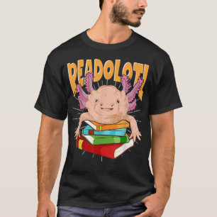 Book Reading Salamander Readolotl Amphibian Bookwo T-Shirt