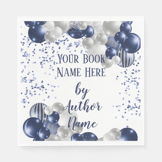 Book Release Launch Signing Party Napkin (Front)