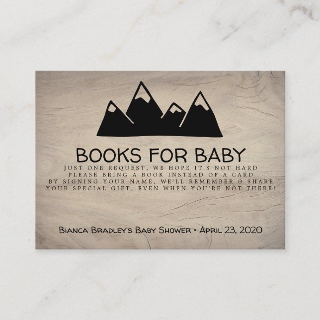 Book Request Adventure Awaits Mountain Enclosure Card (Front)