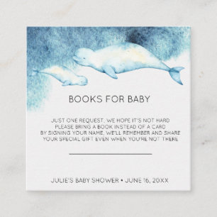 Book Request Baby Beluga Baby Shower Insert