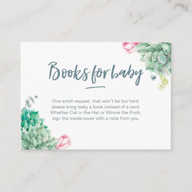 Book Request | Baby Shower Books for baby Card (Front)