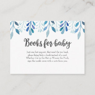 Book Request   Baby Shower Invitation Insert Card